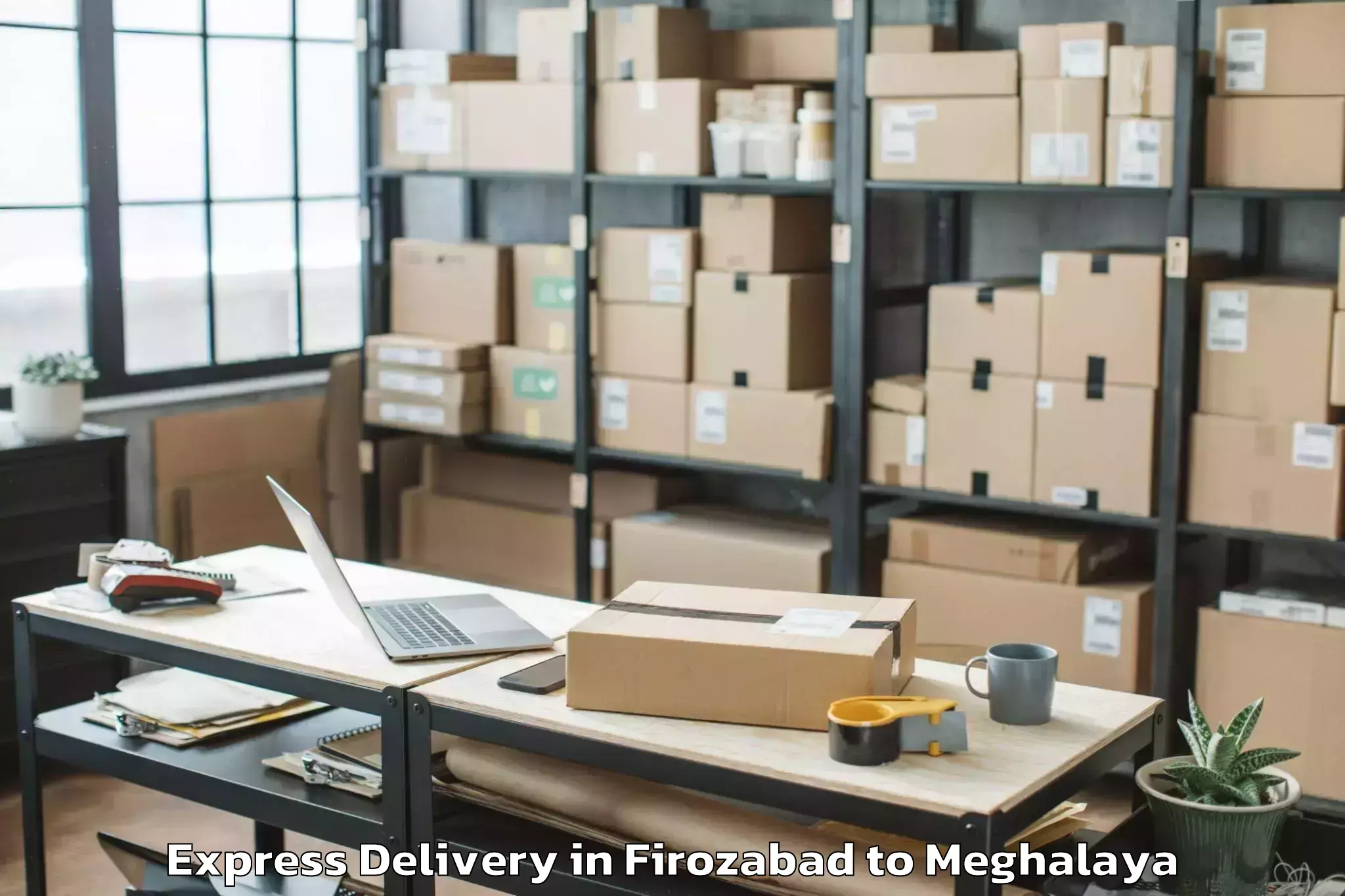 Firozabad to Icfai University Meghalaya Tur Express Delivery Booking